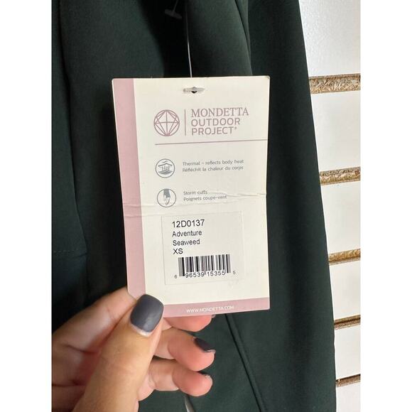 NWT Mondetta Outdoor Project Green Jacket XS Softshell Pockets - Picture 4 of 10